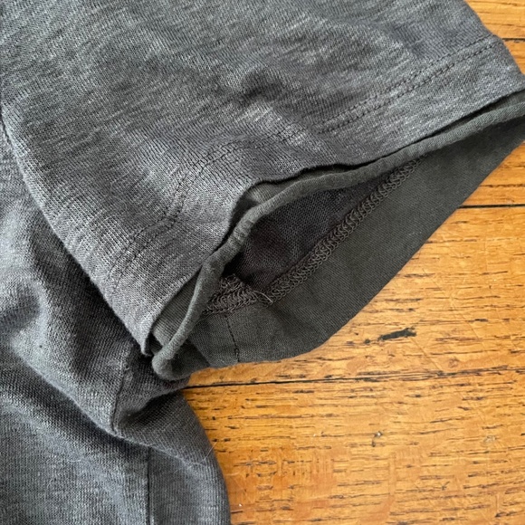 John Varvatos Men’s Bleeker Henley Short Sleeve 100% Linen Neutral Gray Size L - Picture 5 of 8